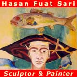 The Art of Hasan Fuat Sari - Woman with Fish